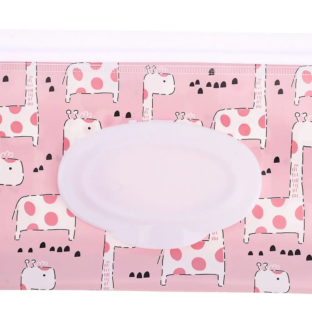 EVA Baby Wet Wipe Pouch Wipes Holder Case Flip Cover Snap-Strap Reusable Refillable Wet Wipe Bag Outdoor Useful Tissue Box 5