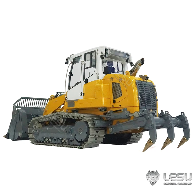 US Stock LESU 1/14 Metal Tracked Hydraulic Remote Control Loader Rear Hook RTR Battery PL18EV LITE 636 Toucan DIY Ripper Toy 5
