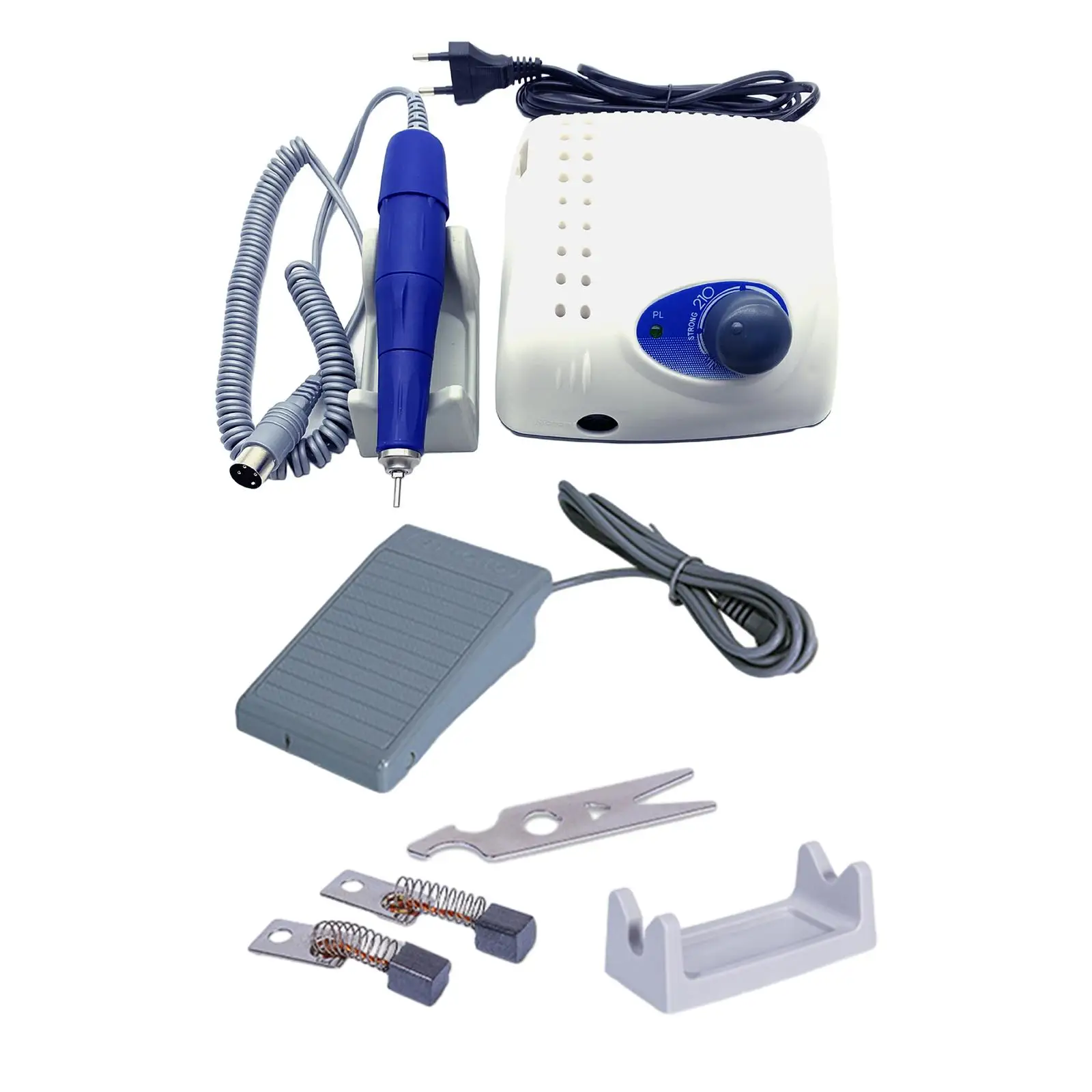 Electric Nail File Drill Machine Low Noise Nail Supplies 35000 RPM for Acrylic Gel Nails for Buffing Nail File Shaping Removing