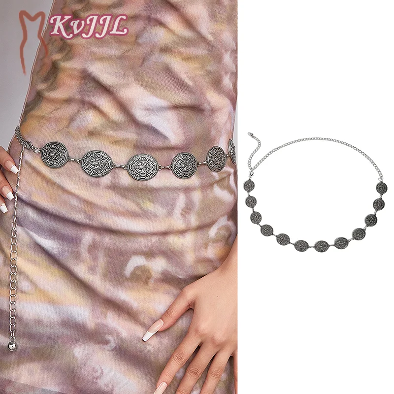 

Vintage Chain Belt Summer Dress Skirt Bohemian Style Belt For Women Girls Simple Versatile Retro Fashion Decoration Waist Chain