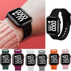 Sports Electronic Watch Newest Square LED Montre Femme Big Screen Digital Watch Men Women Children