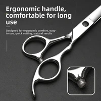 Outils de barbier professionnels ciseaux à cheveux coupe amincissement cisaillement de coiffure 6 pouces 4