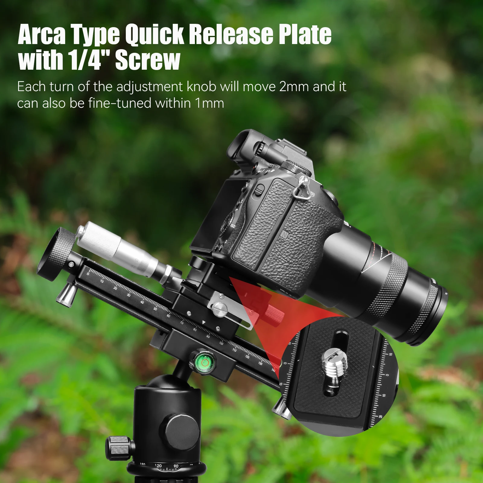 Camera Track Slider AstrHori 170mm Cameras Macro Focusing Rail Slider Track Dolly Quick Release for Macro Photography