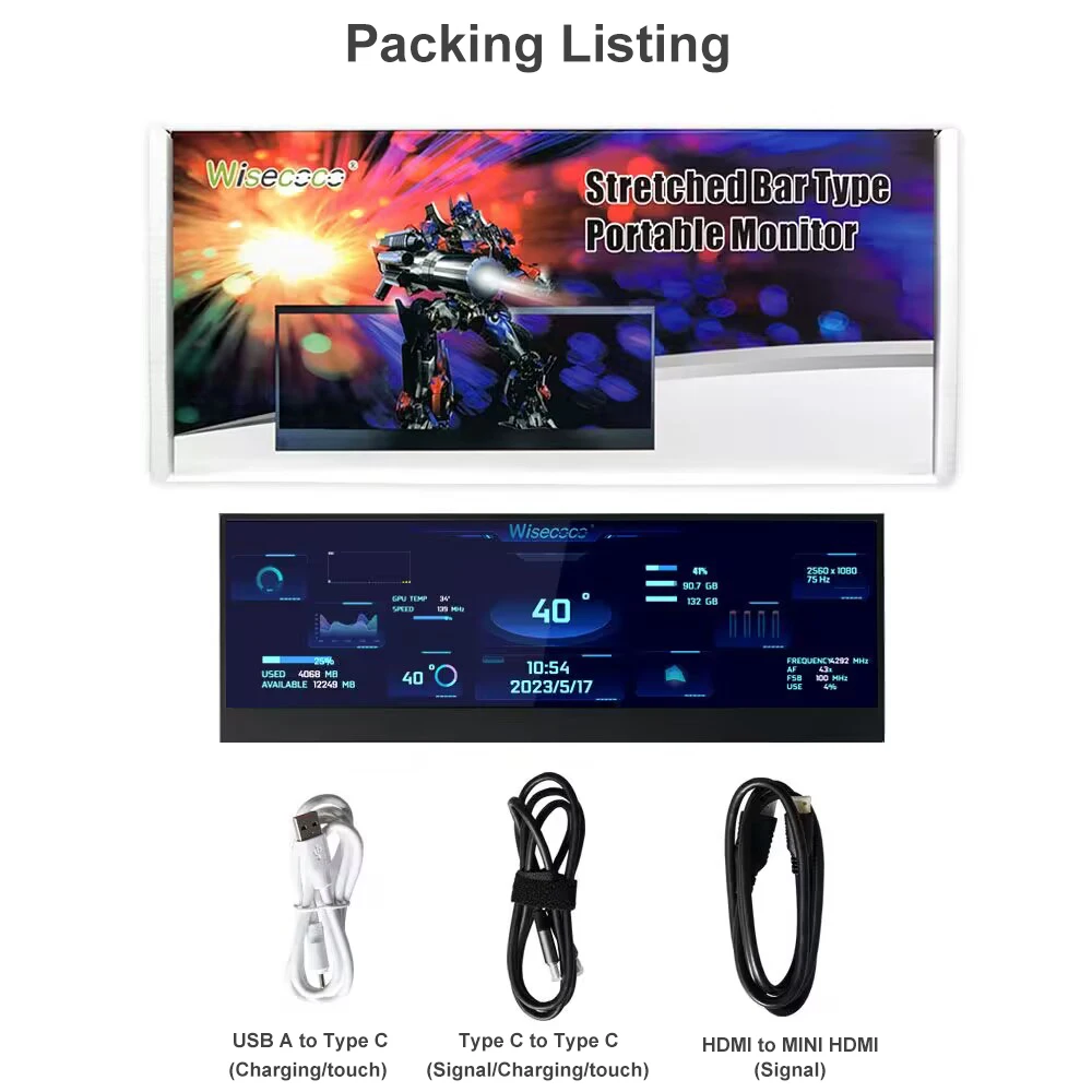Wisecoco 4K 14 12.6 8.8 7.84 IPS