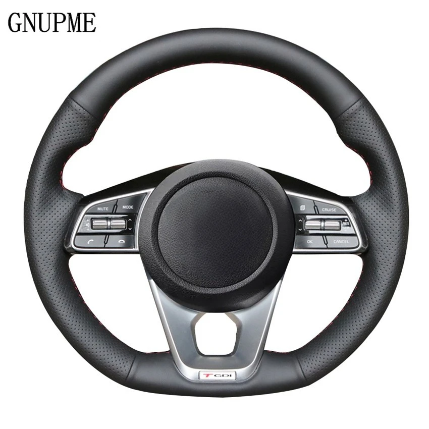 Coprivolante Per Auto In Pelle Artificiale Nera Per Kia K5 Optima 2019 Kia Cee'D Ceed Gt 2019 Cee'D Ceed Accessori