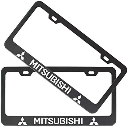 

2 шт., черная рамка для номерного знака Mitsubishi (подходит для Black M-itsubishi Sy)