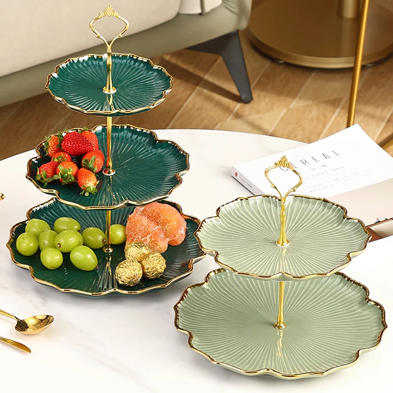 

Light Luxury Fruit Plate Living Room Coffee Table Home Candy Snack Plate Dessert Table Fruit Plate Afternoon Tea Snack Plate