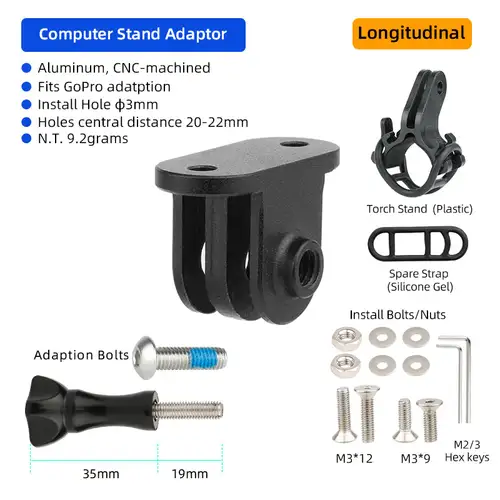 Aluminum Bicycle Computer Mount Adapter for Garmin Edge Bryton Compatible with Gopro Sport Action Camera MTB Road Parts - Image 11