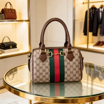 Borsa a Tracolla in Pelle di Alta Moda per Donne, Borsa Messenger Elegante di Marca di Lusso Famosa, Borsa per Mamme