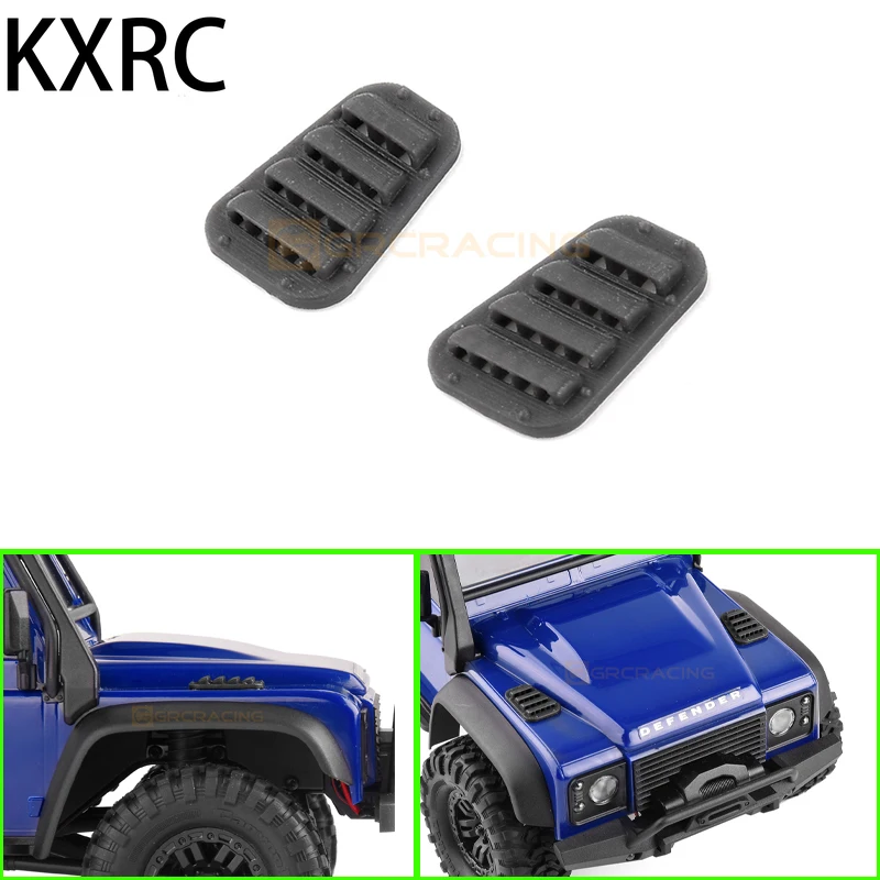 1 Paio Griglie Aspirazione Aria In Metallo Per Traxxas Trx-4 | Coperchi Cappuccio Per RC Crawler 1:10
