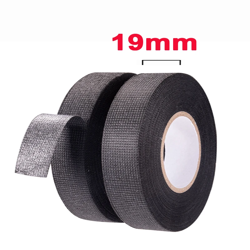 Electrical Tape Car Wiring Cloth Fabric Tape 9mm/15mm/19mm/25mm Adhesive Tapes thumbnail 2