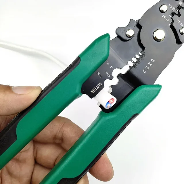 Mini pinze a crimpare terminali elettrici multifunzione con strumento di crimpatura manuale per taglio spelafili 4
