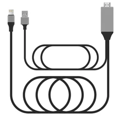 4K HD USB - C to HDMI Video Adapter for TV, Projector & Monitor (Black)