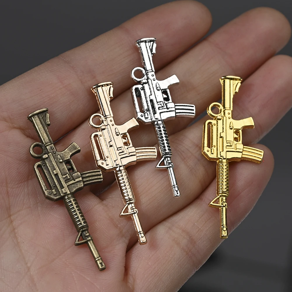 3D Arma Arma Arma De Metal Unhas Encantos Retro Liga Encantos Encantos para  a Jóia Que Faz o Jogo Da Arte Do Prego Prego Acessórios de Armas 10 pçs/set  - AliExpress