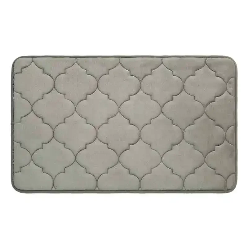 

2023 floor mat, bathroom coral velvet, stepping on the kitchen carpet, door mat GREY