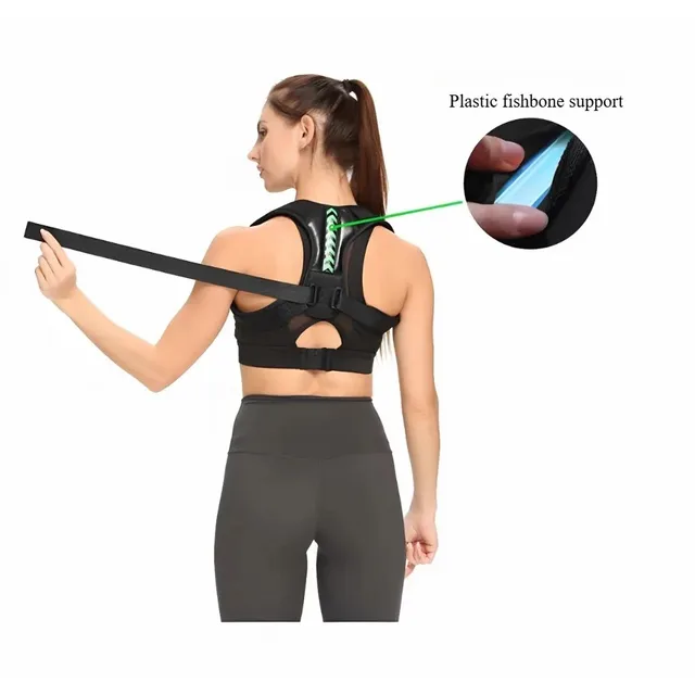 Adjustable Posture Corrector Back Support Brace for Men & Women Comfortable Invisible Wearable for Office Gym Outdoor Activities 2