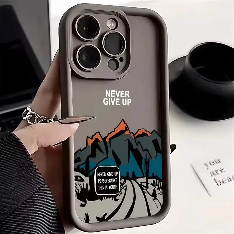Never Give Up Shockproof Bumper Phone Case