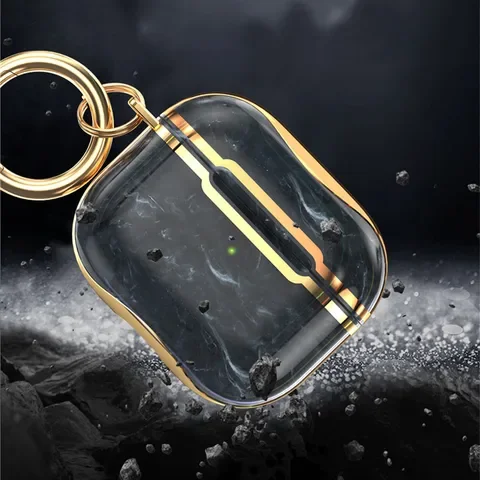 

Earphone Case For airpods 3 Fashion protective cover third generation Electroplated marble shell for airpods earphone cover New