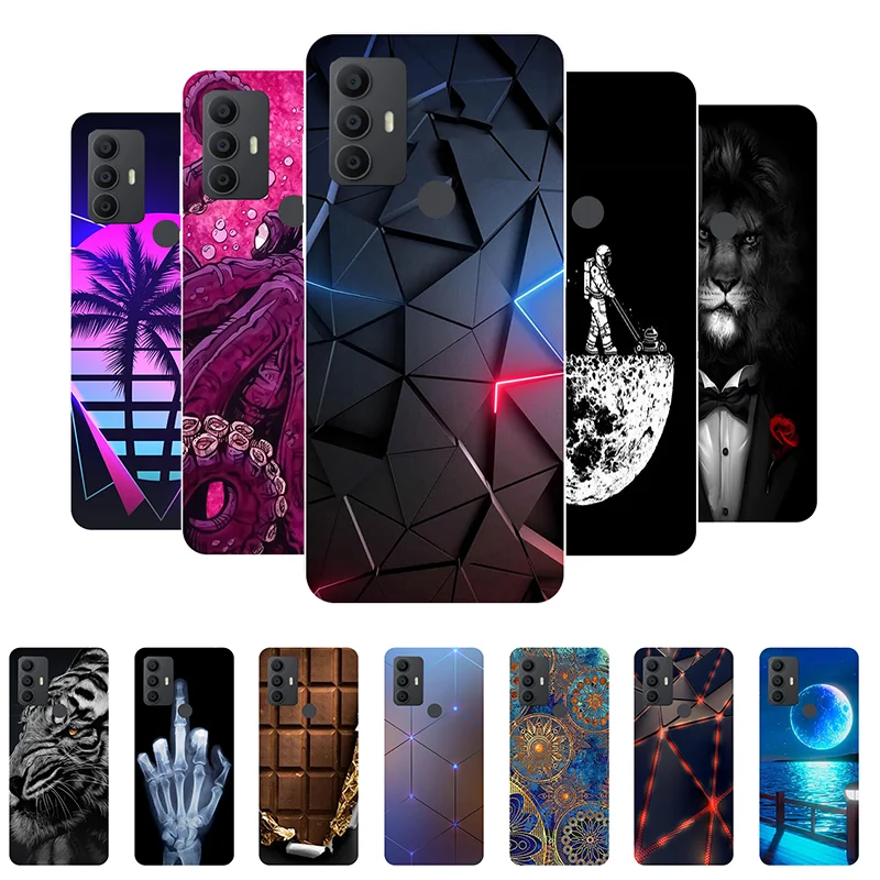 For TCL 30 SE Case Silicone Back Cover Phone Case For TCL 30 SE 305 306 Soft Case For TCL 30SE 2022 Funda Cartoon Capas iphone se wallet case