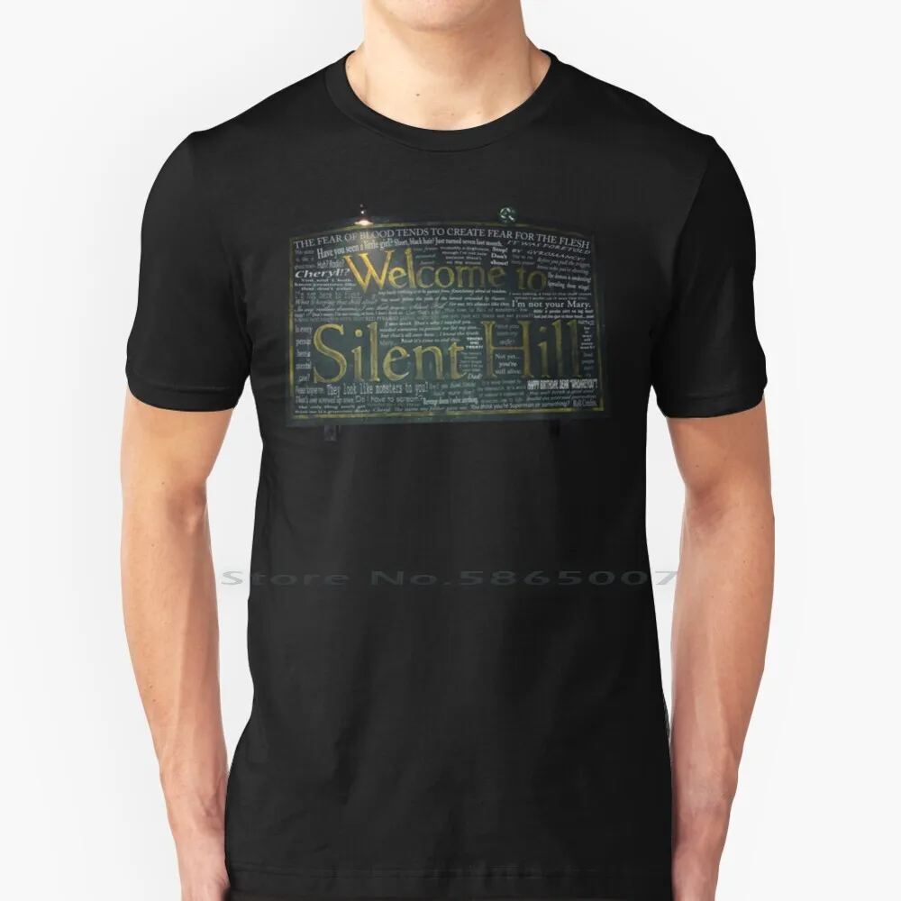 Silent Hill Sign Quotes T Shirt Cotton 6Xl Silent Hill 2 Silent Hill 3 James Harry Mason Heather Mason Pyramid Head Piramide Rossa