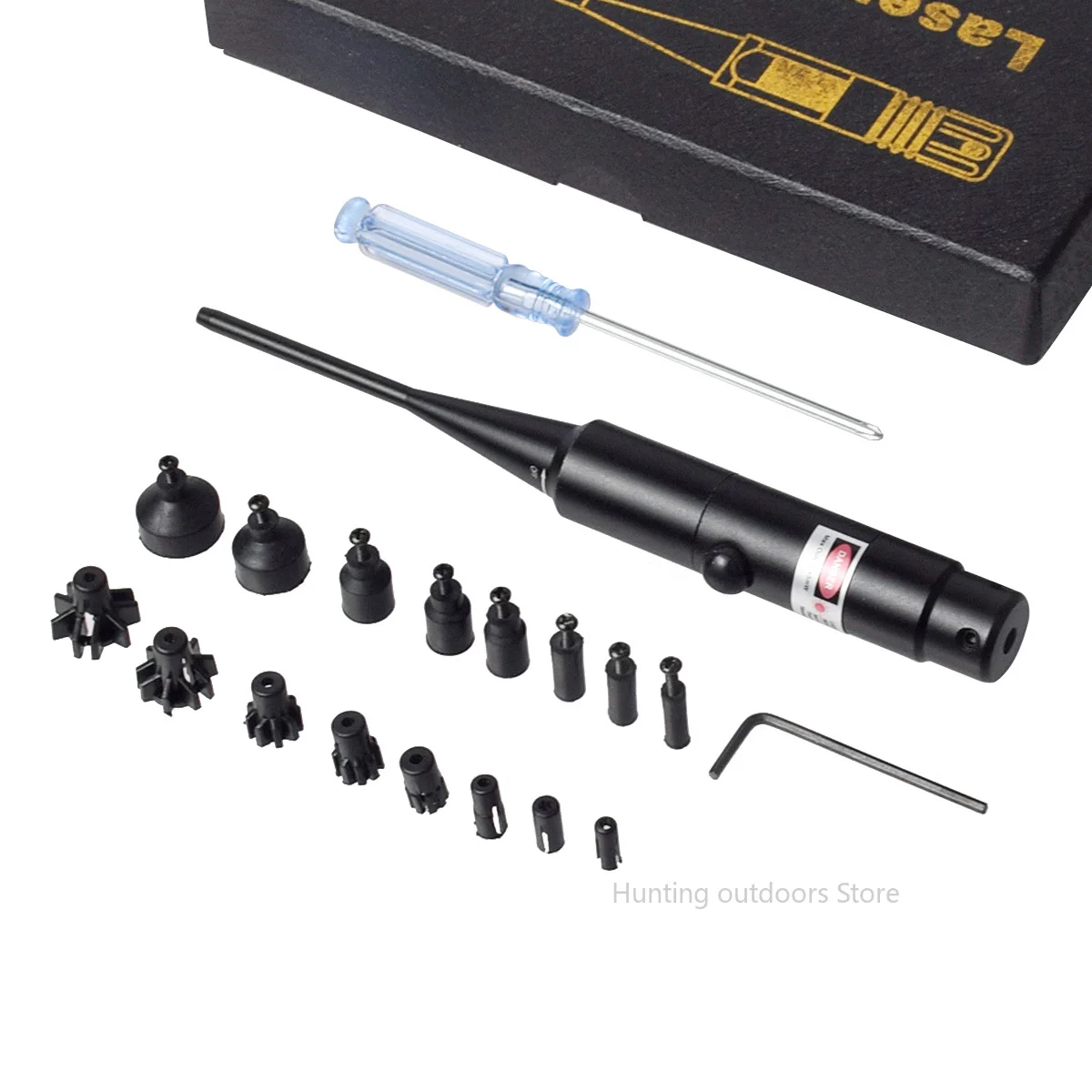 Laser Pointer Laser Bore Sight Laser Sight Tactical Laser Boresighter Kit Green Red for .177 to.50 Caliber Laser Pointer Collimator Universal Bore Sighter Rifle Handgun