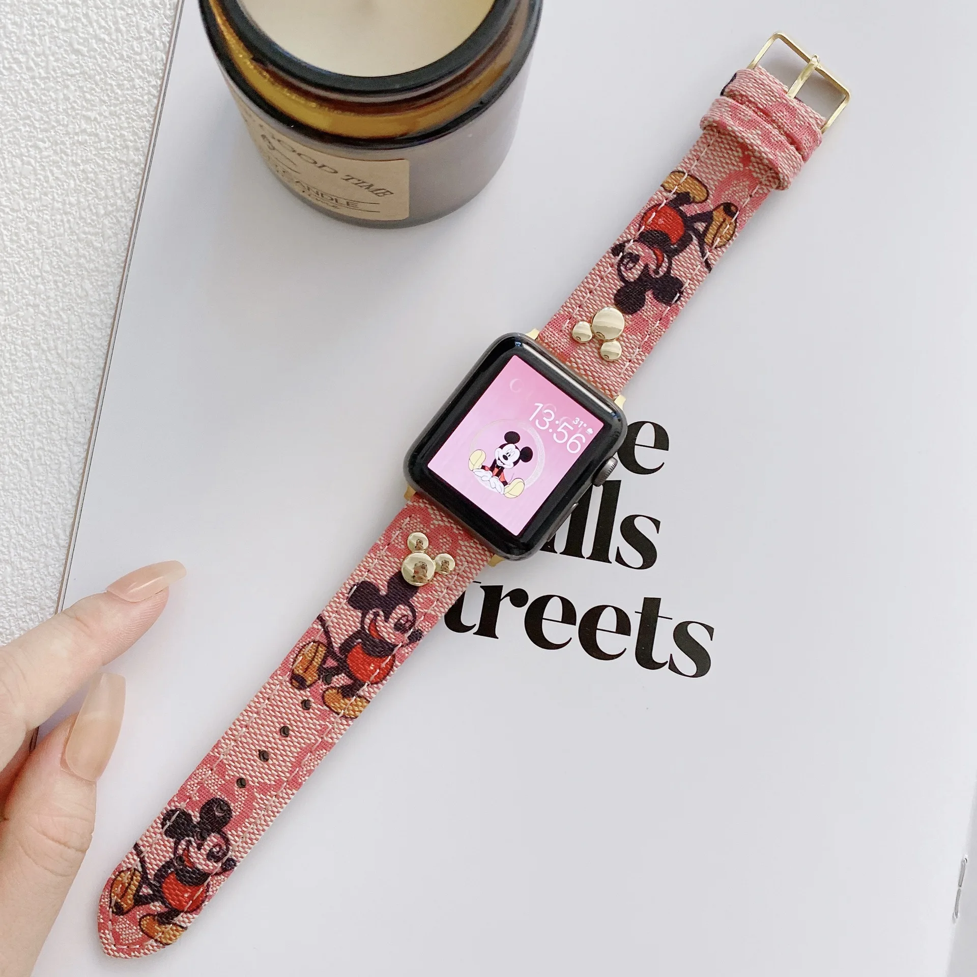 minnie mouse apple watch band 38mm