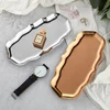 Korean Style INS Wind Stainless Steel Jewelry Tray Desktop Storage Plate Cosmetics Jewelry Plate Metal Tray Wholesale 6