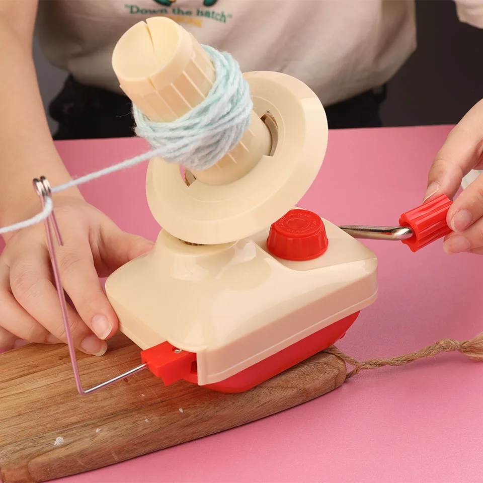 Hand Cranked Yarn Winding Machine Small Manual Portable Yarn Shaker DIY Knitting Tool Ball Player 1Set LMDZ knitting supplies knitting material knitting machine knitting craft supplies