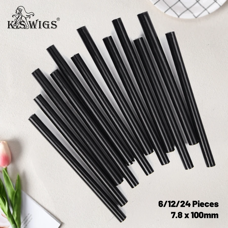 K.S WIGS High Viscosity Transparent Hot Melt Adhesive Super Stick Adhesive High Temperature Resistant Hot Melt 6/12/24P