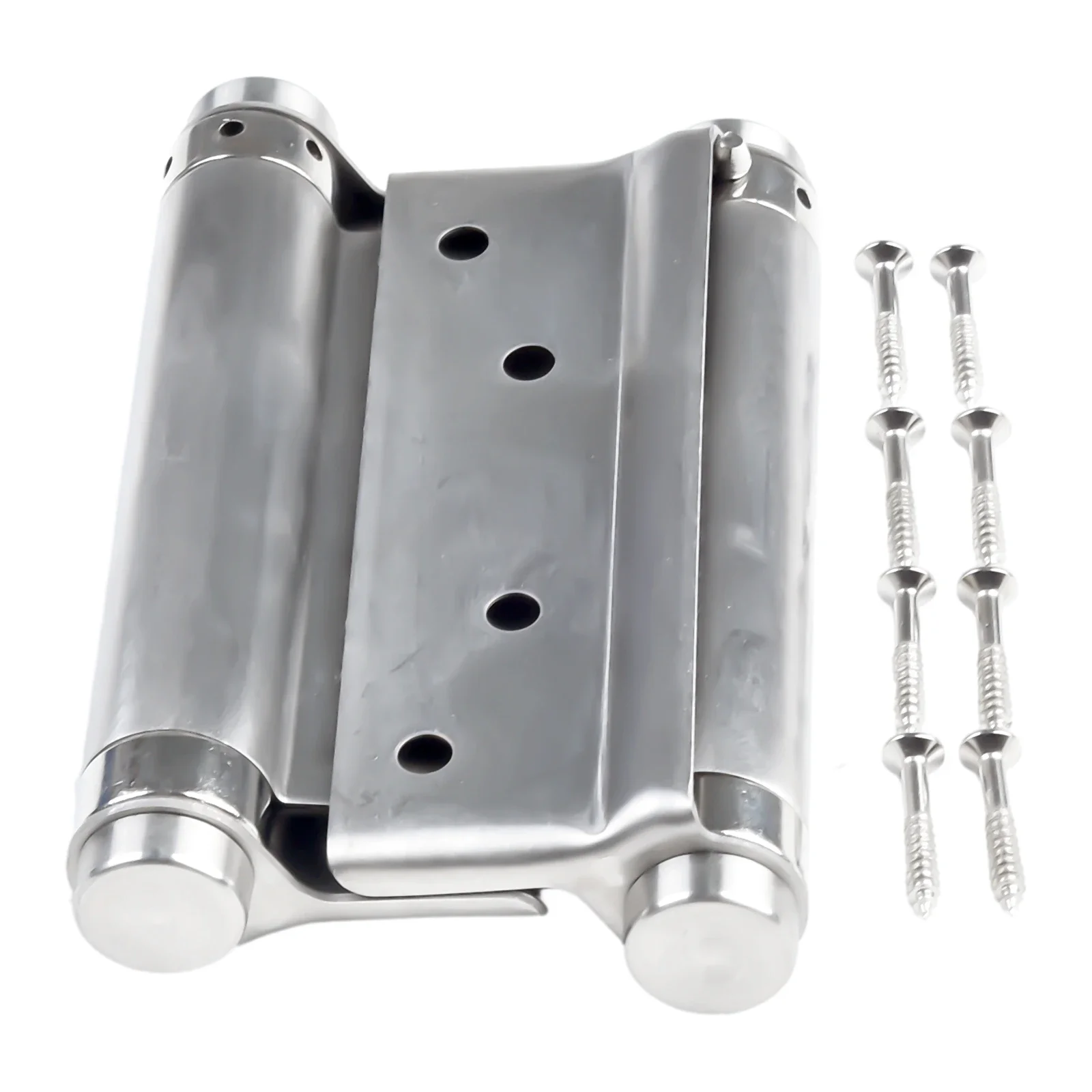 Double Spring Hinge Two-Way Free Door Hinge Stainless Steel Automatic Door Closing Garage Hinges Fence Dedicated Hardware