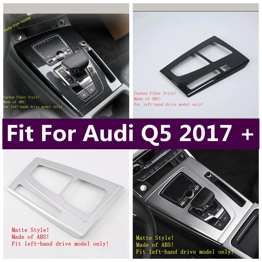 

Central Control Gear Shift Box Decor Panel Cover Trim Fit For Audi Q5 2017 - 2022 Car Accessories