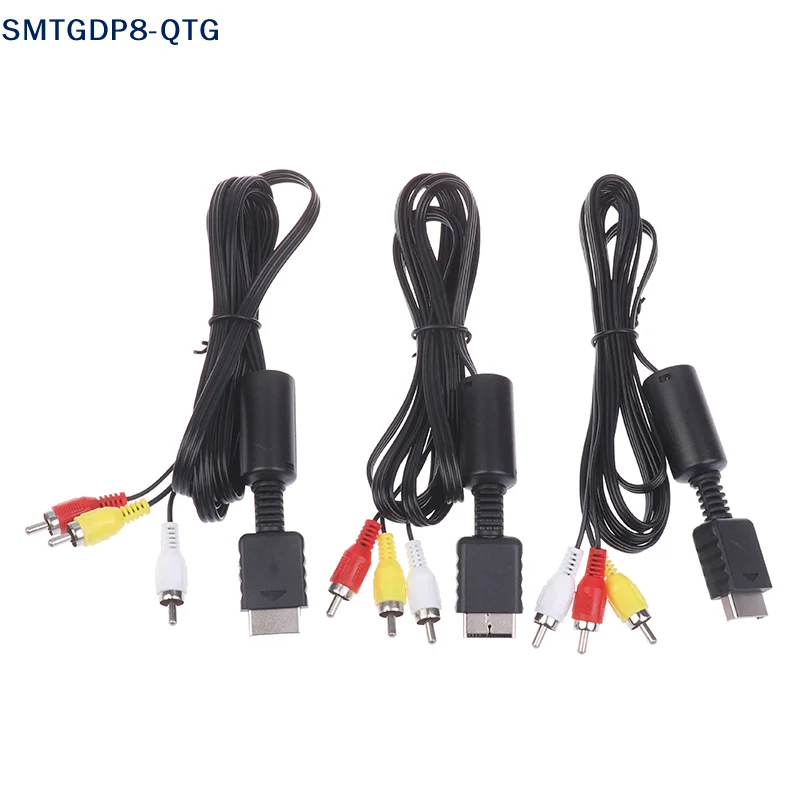 콘솔 오디오 비디오용 새로운 1/2/3Pcs AV 케이블 LCD 모니터 TV 와이어 변환기 어댑터에 게임 플레이어를 연결하는 연장 코드