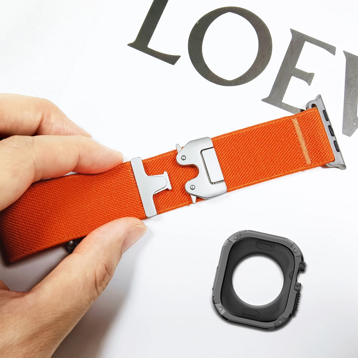 Dual-Layer Armor Protective Case with Nylon Bracelet