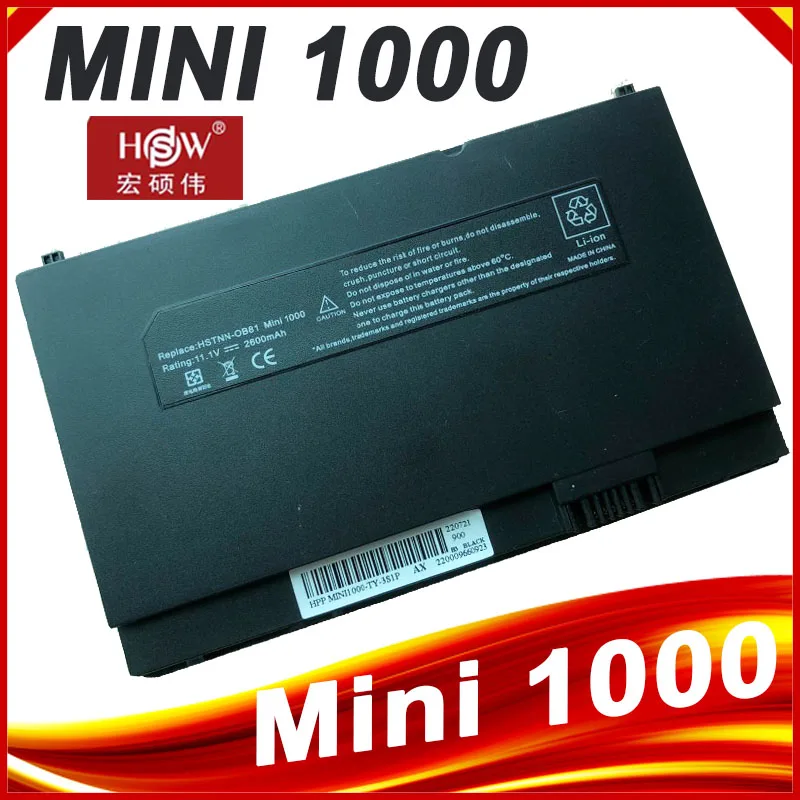 Bateria do Portátil para hp e Compaq Mini 700 730 1000 1100 Séries 493529371 504610001 504610-002 Fz332aa Fz441aa Hstnn-ob80