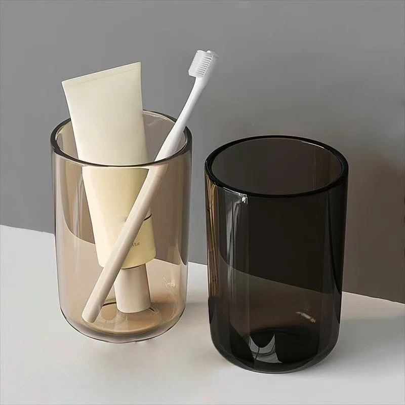 Nordisk stil tandborstglasmugg, transparent mugg för badrum_voghion.com