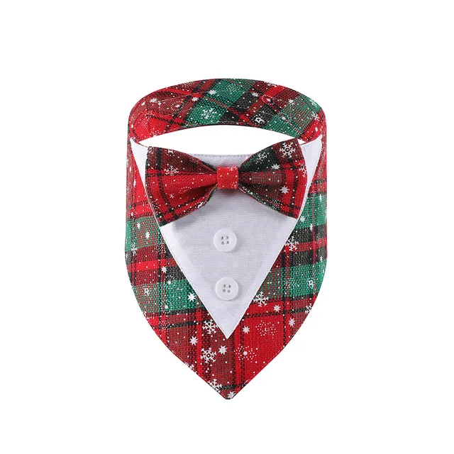 Sucado Christmas Collar Dog Tuxedo Bandana Plaid Suit Bib Scarf Bowtie Adjustable Pets Kerchief New Year Gift Costume Dress Sucado Christmas Collar Dog Tuxedo Bandana Plaid Suit Bib Scarf Bowtie Adjustable Pets Kerchief New Year Gift Costume Dress