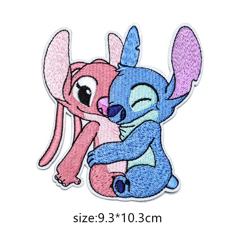 Lilo & Stitch Embroidery Patches Children For Clothing DIY Iron On Stitch Patch Garment stickers embroidery cloth stickers 