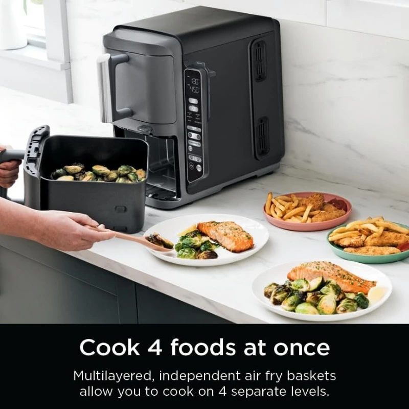 DoubleStack XL Smart 2-Basket Air Fryer, Smart Cook System, DoubleStack Technology Cook 4 Foods At Once, Space Saving Design 5