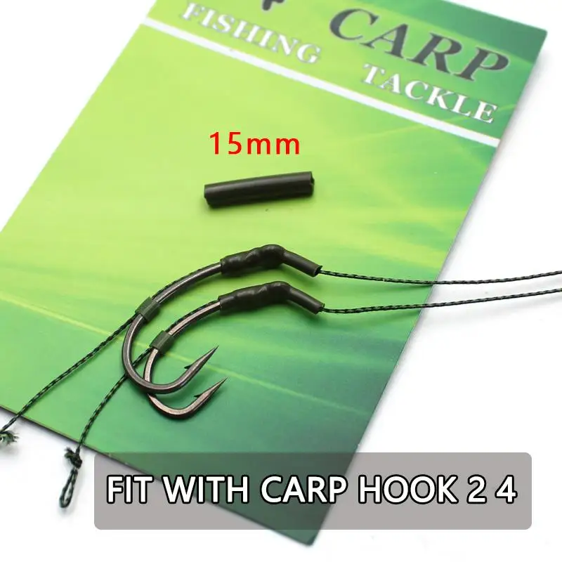 Piombi Carpfishing Inline Korda Kickers Brown Medium - Set Da 10 Allineatori Per Ganci Da Pesca (Carprig) Set 10 Pezzi Allineatori Gancio Korda