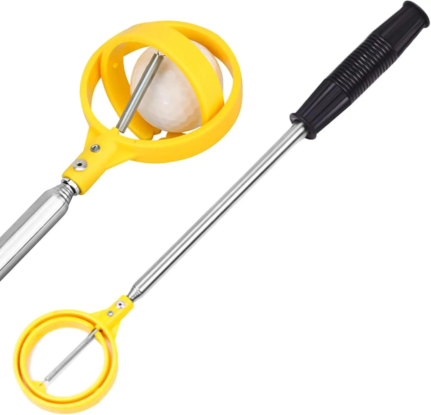 Golf ball grabber, water-based golf ball grabber with telescopic spring release preparation head golf ball grabber tool, 5
