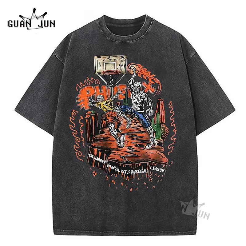 

Basketball Aesthetic Streetwear Unisex T Shirt Summer Short Sleevet T-shirts Men Cotton Short Sleeve Tee Shirt Oversized T Shirt