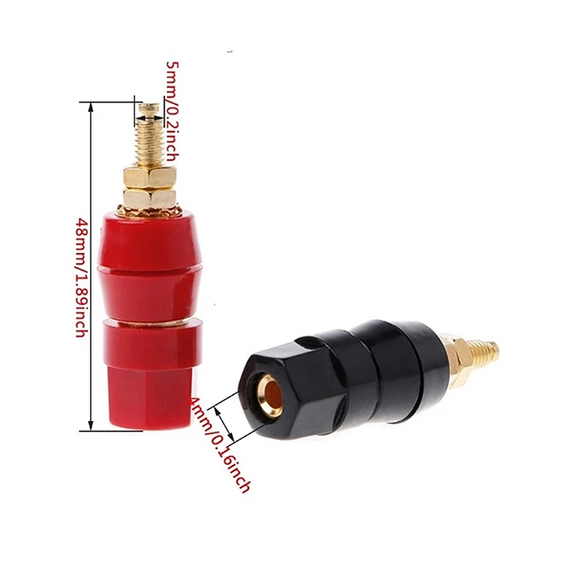 Borne De Poste Amplificateur – Torx, Tête Banane, Fiche Jack, Rouge – Uxcell