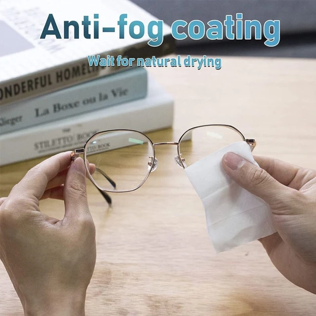 100Pcs/Box Anit-fog Glasses Anti Fog Wipe Lens Wipes Cleaning Anti-Fog Lens  Wipes Disposable Sunglasses Glasses Cleaner Wet Wipe - AliExpress