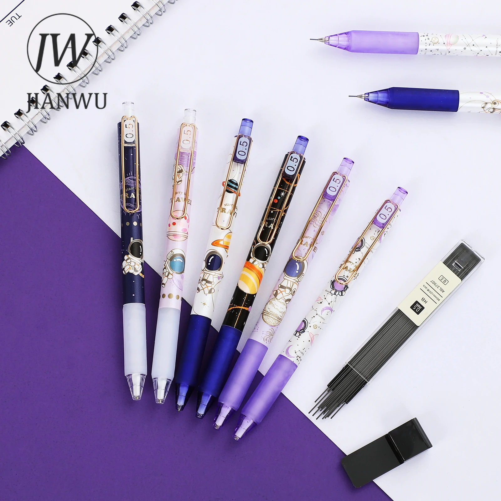 Cute Pencil Mechanical Pencils Kawaii 0 5mm Mechanical Pencil 6 Pcs/set Cartoon Aliexpress