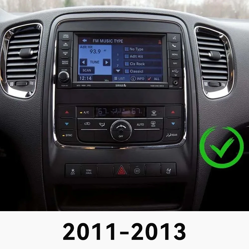 13inch Android Screen Radio 2din For Dodge Durango 2011-2020 Tesla GPS Carplay C