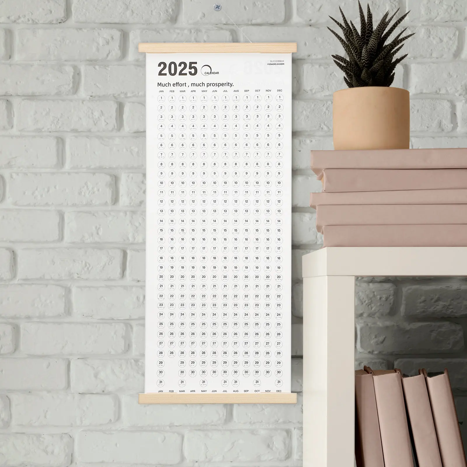 양면 2025 2026 벽걸이 달력 큰 글씨 미적 감각의 가족 사무실 가정 장 미니멀리스트 연간 플래너