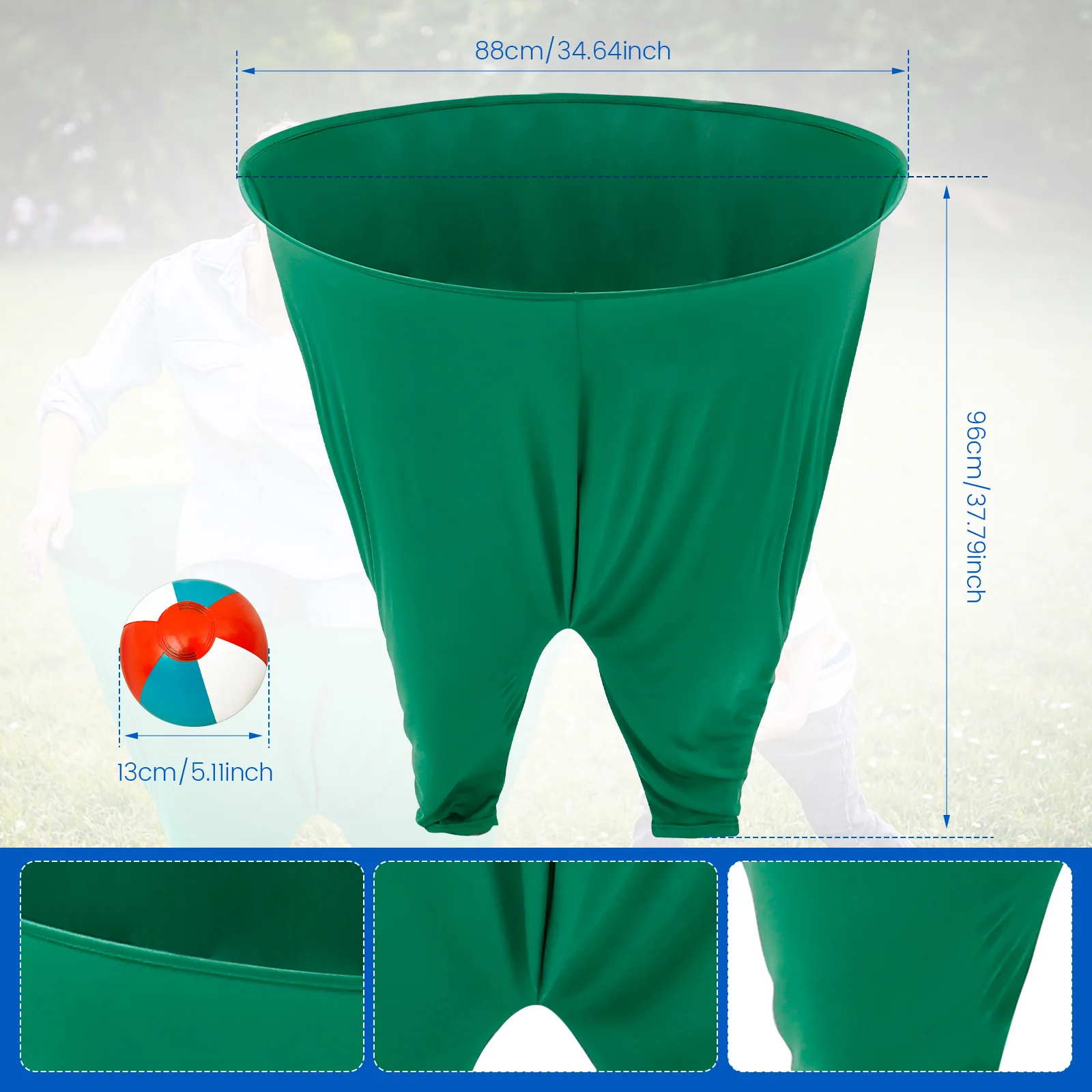 Milk Fiber Fabric Pant Yard Game Set Good Elasticity Freaky Party Game Pant Parent Child Interaction for Outdoor Party Adult