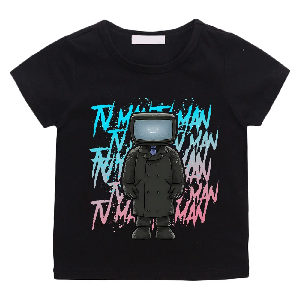 

2024 New Skibidi Toilet T-shirt Boy Girl Kids Tops Short Sleeve Baby Boys Tshirts Speakerman Print Child Tees Summer T-Shirt