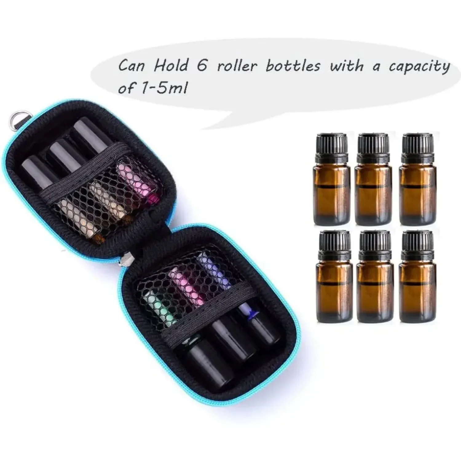 1pc Esential Oil Roll On 5 ml Essential Carrying Collecting Case Portable Oils Carry