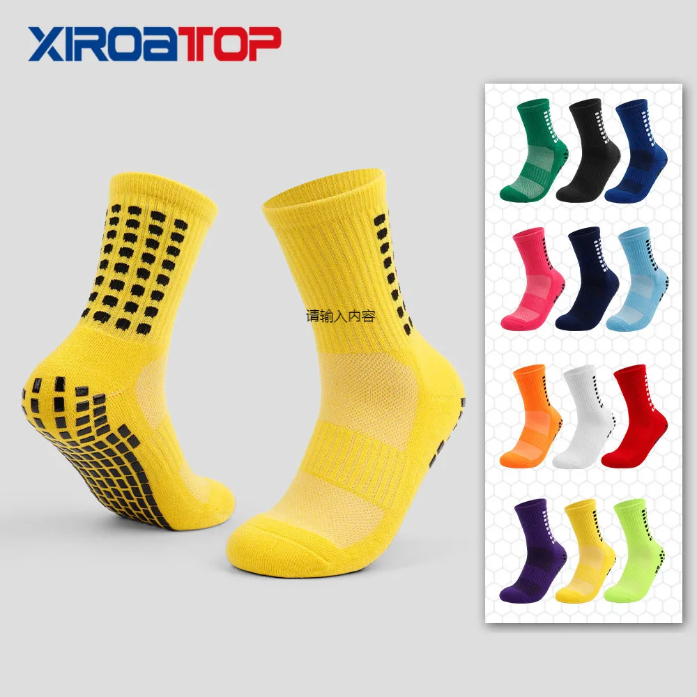 Football Socks Men Women Athletic Non Slip Soccer Socks Cushioned Breathable For Running Yoga Basketball Hiking Sports